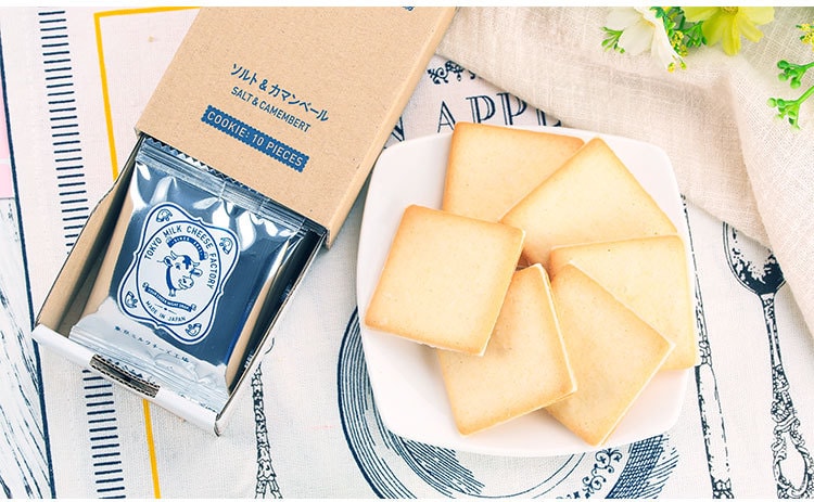 【日本直邮】 东京牛奶芝士工厂 海盐卡芒贝尔干酪饼干 10枚装