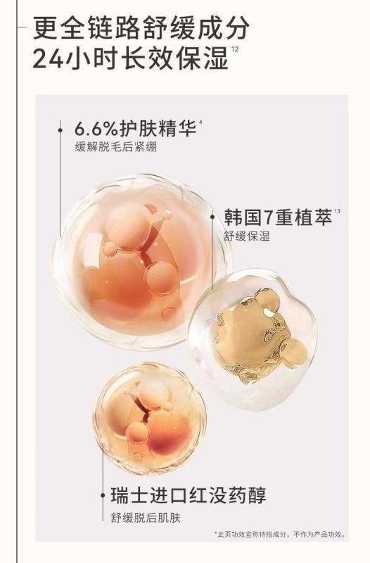 【中國直郵】水之蔻 果香去私處腋毛腿毛神器除毛膏 50ml