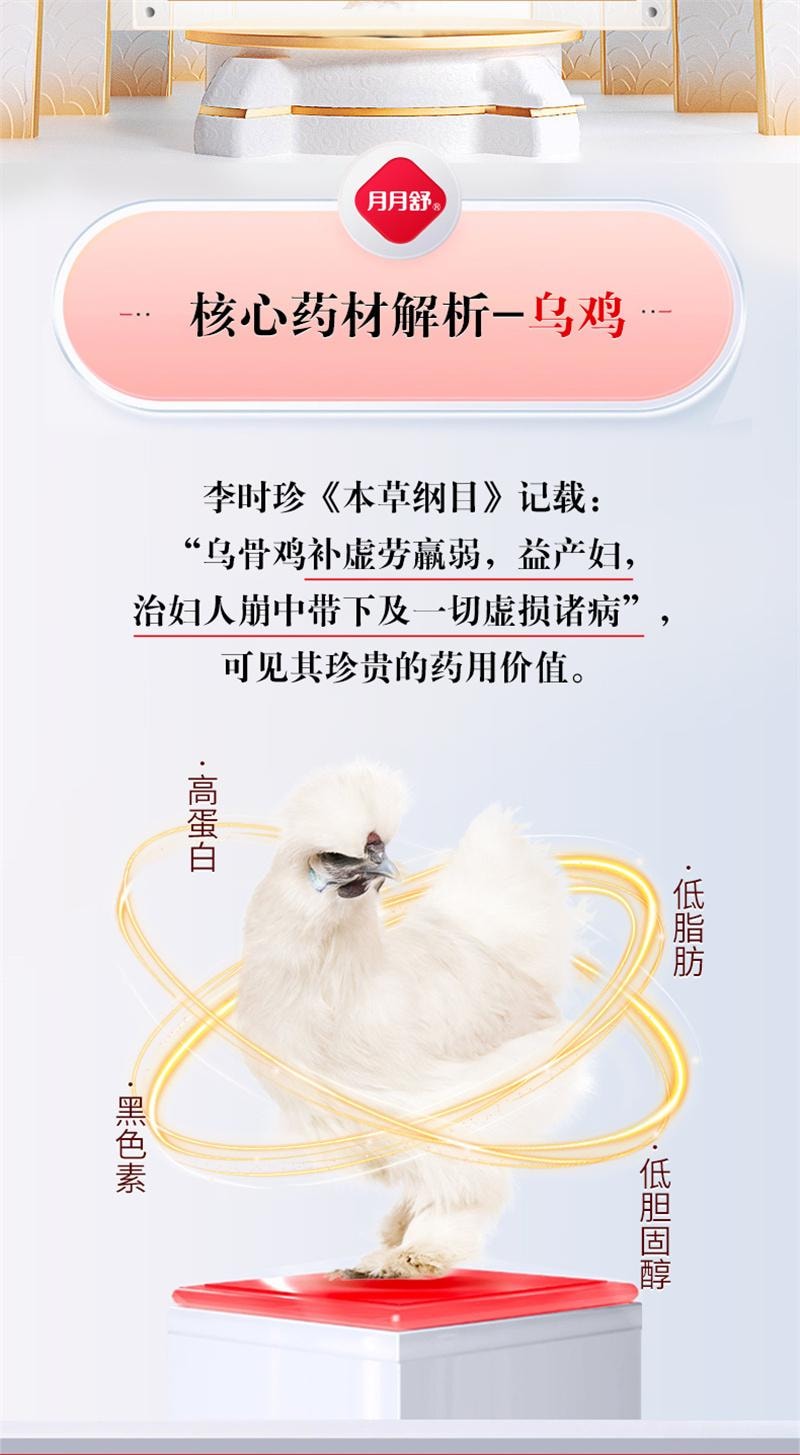 【中国直邮】 仲景 乌鸡白凤丸 水蜜丸女生月经不调补气养血 6g*6袋