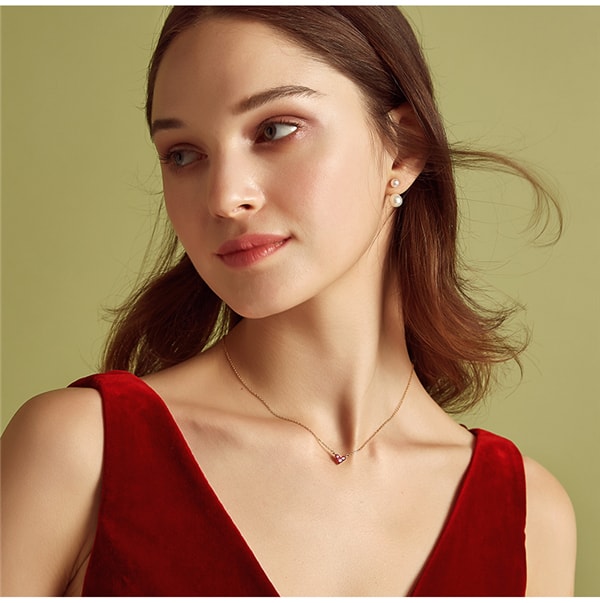 Natural Freshwater Pearl Stud Earrings for Women Girls Elegant Earrings 1 Pair