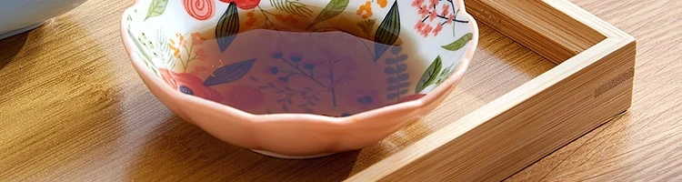 【中国直邮】LIFEASE 网易严选 田园手绘美式餐具系列 方盘-味碟6只装