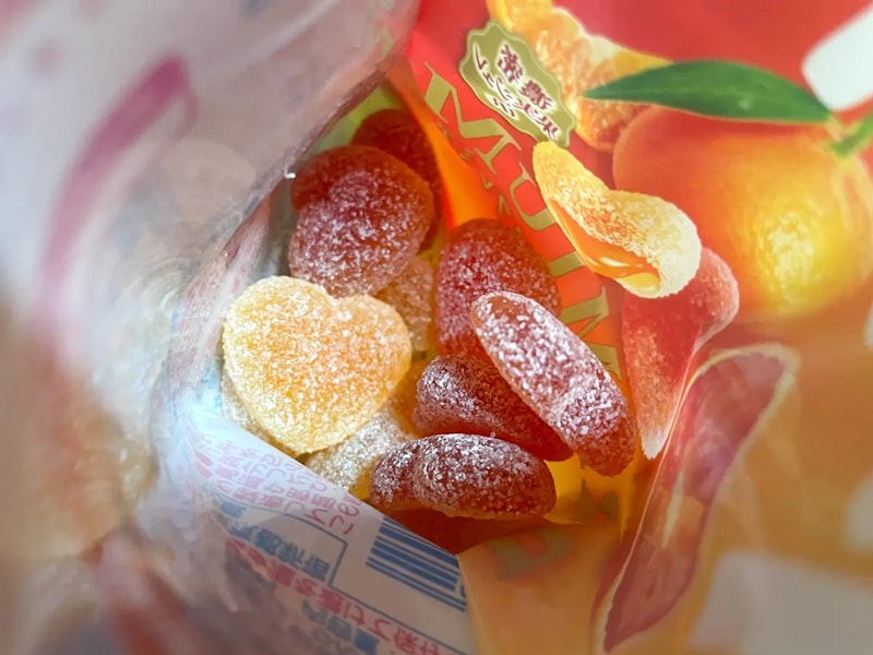 【日本直郵】DHL直郵3-5天到 日本KANRO PURE 期限限定 果汁彈性軟糖 甜柚+橘子口味 63g