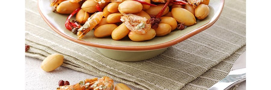 Cacahuètes épicées aux crevettes séchées, 96.4g