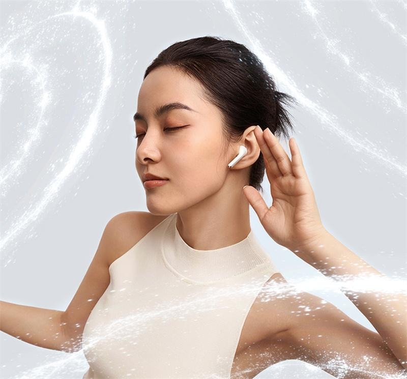 【中國直郵】 倍思 W04藍牙耳機無線半入耳通話降噪超長續航力 皓月白 1個