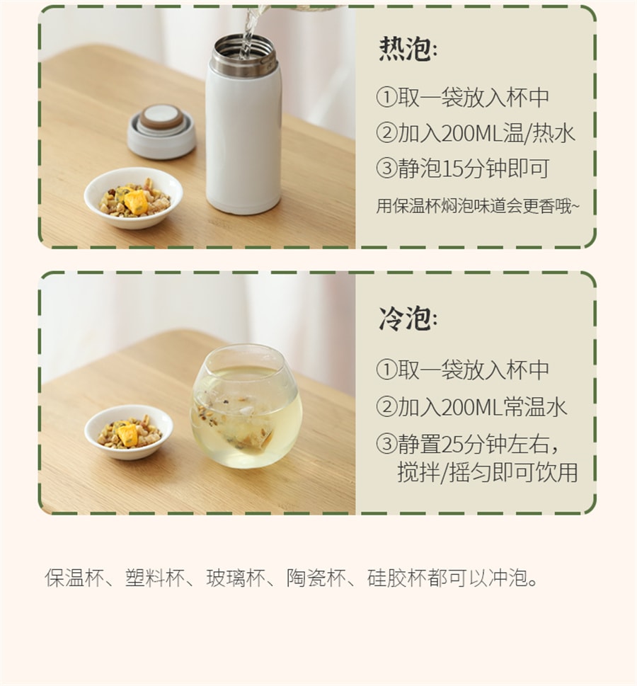 【中国直邮】 小羊森林 山楂麦芽茶儿童脾胃茶儿童宝宝酸甜解腻茶水茶包  122g/盒