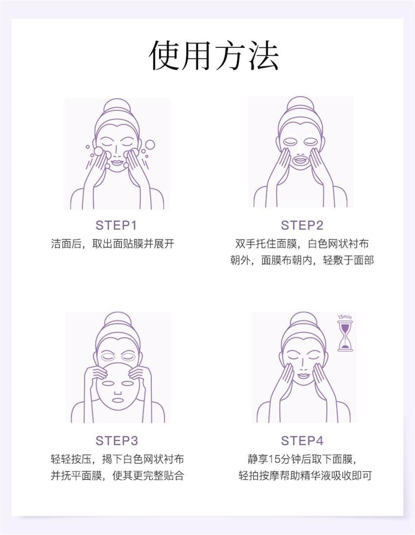 New Seven White Milk Skin Mask: Hydrating Moisturizing Brightening Hyaluronic acid Nicotinamide 6 tablets per box