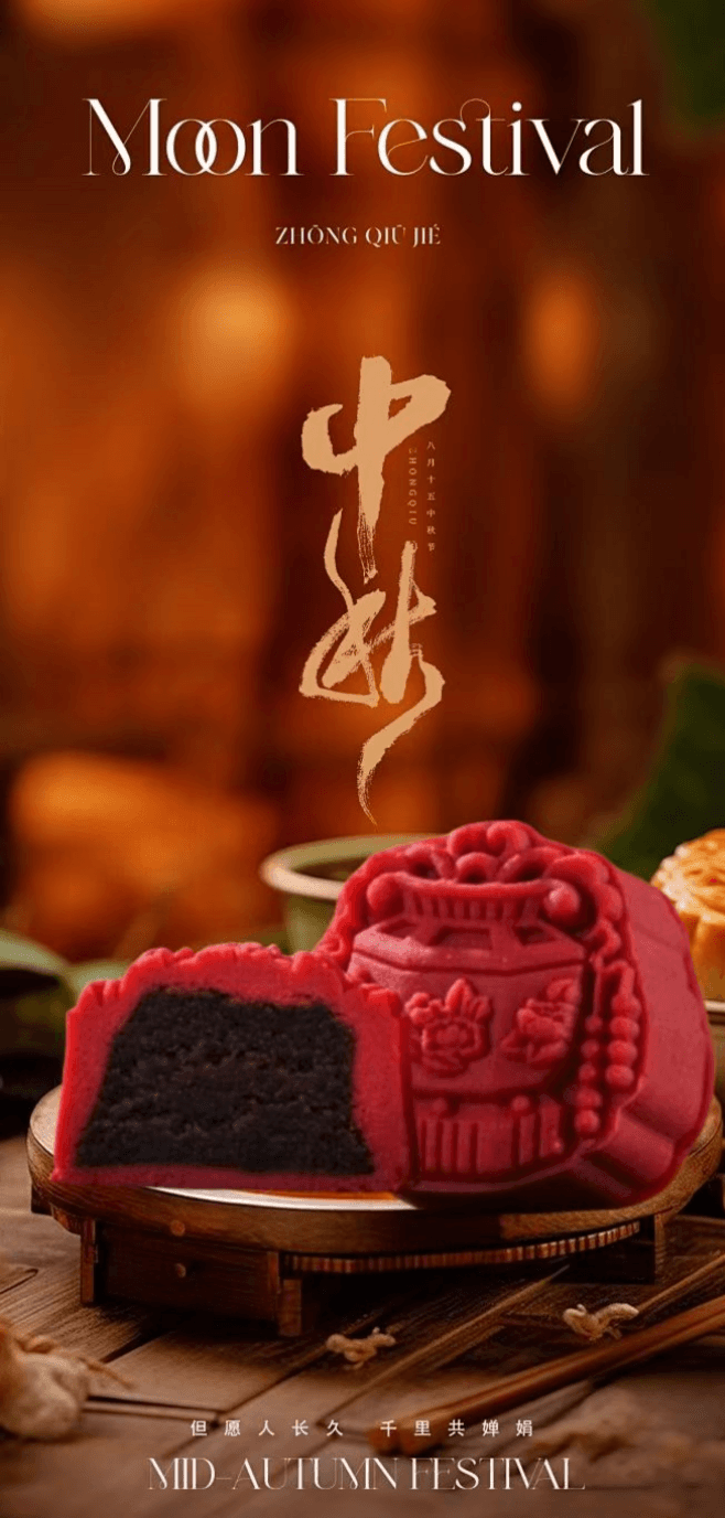 姚记 寻时见韵系列  八口味月饼 8枚装 陈皮豆沙 黑芝麻 奶油冰沙 青提油柑 清香莲蓉 紫金桑葚 芝士桃桃· 莓果  300g