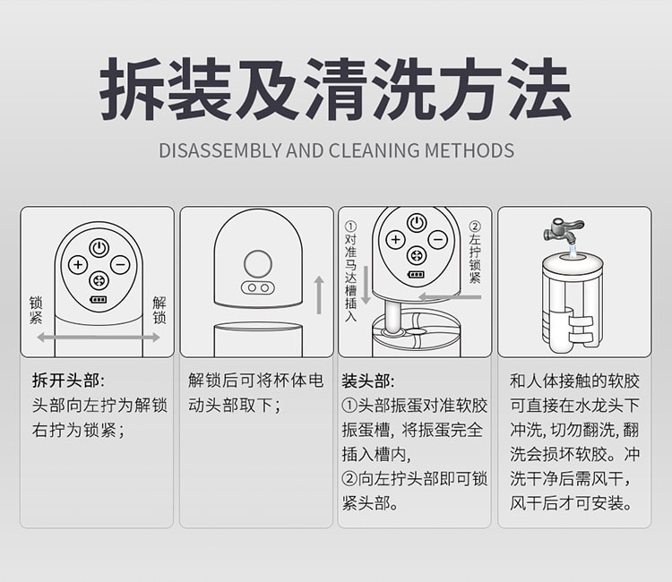 【中国直邮】撸撸杯 新品 SUCK-E电动全自动伸缩杯 白色款 1件