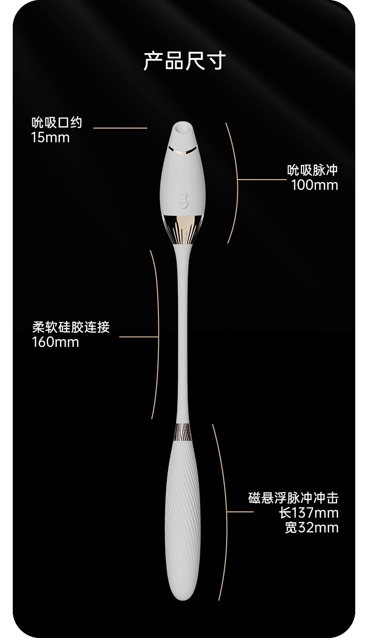 【买一送一】CACHITO诱桃失控三代AI智能版吮吸炮机女用双头按摩棒 成人情趣用品玩具 最新3.0版