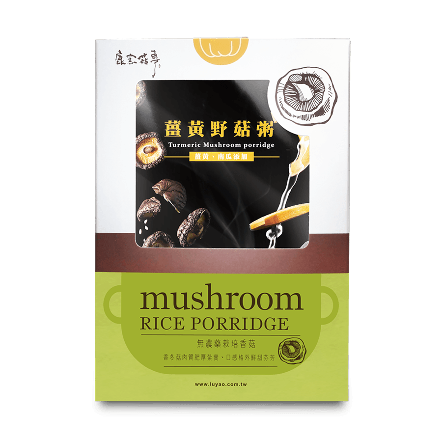 [Taiwan Direct Mail] LUYAO Turmeric Mushroom  Porridge 2 Cases Combo*Vegan/Specialty*