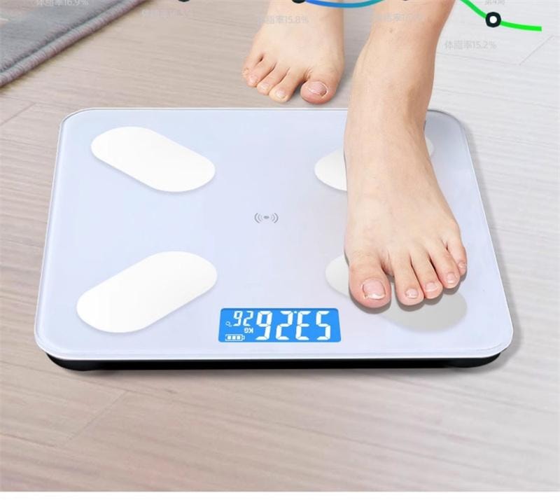华为 体脂秤人体称重电子秤家用体脂称智能体重秤 白色充电款 1个装