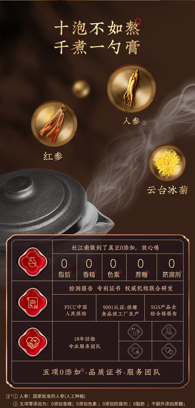 【中国直邮】DJN杜江南人参膏4盒装 84g*4