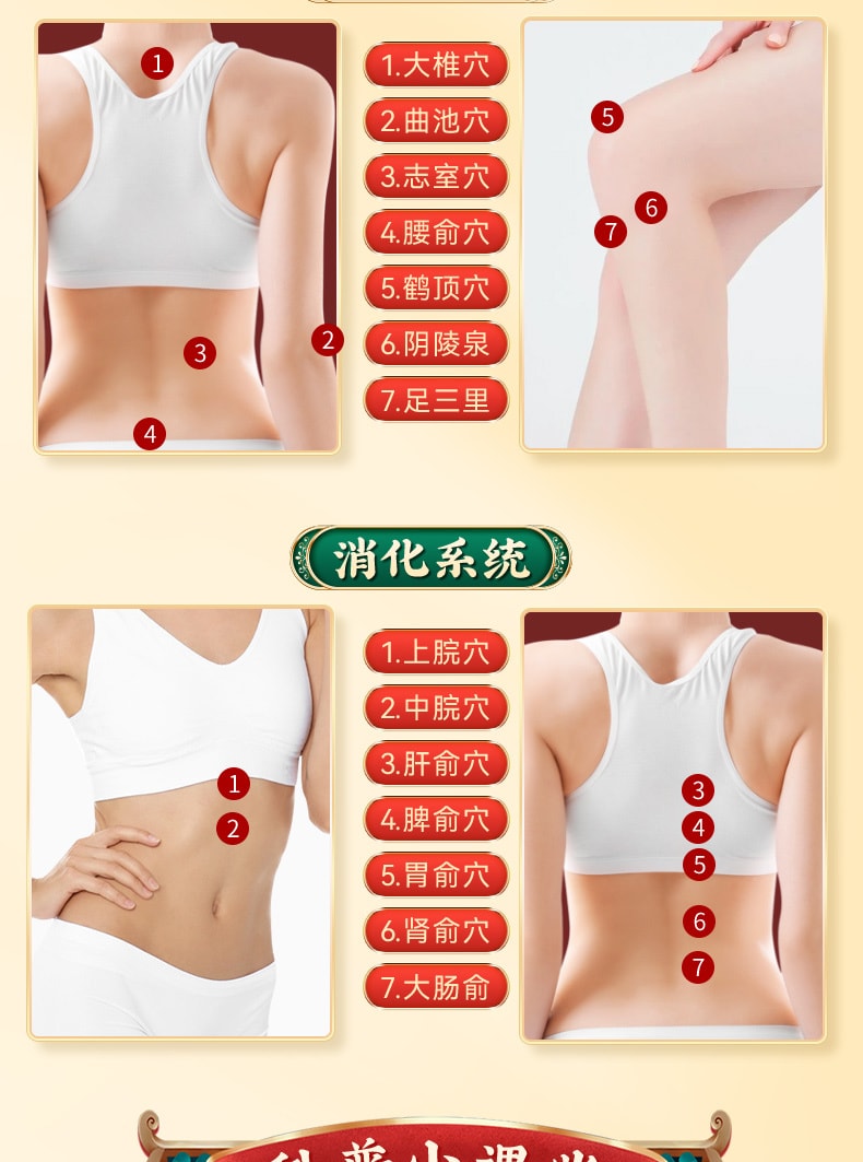 【中国直邮】 北京同仁堂 艾草三伏贴  改善关节疼痛  舒眠艾草贴 安神助眠  20贴/盒