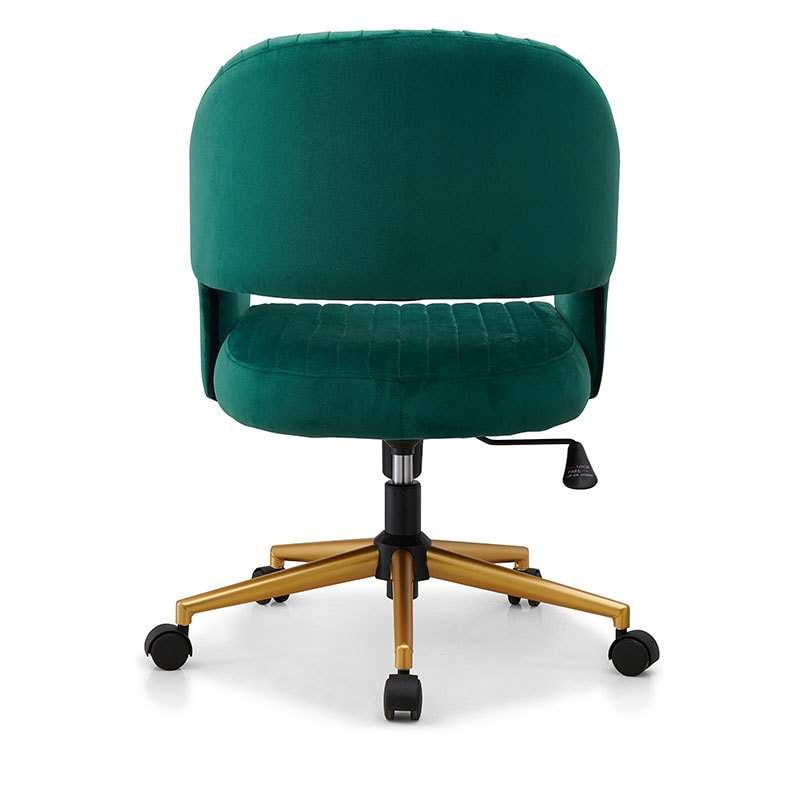 【美國現貨】LUXMOD輕著化妝椅 綠色絨布 單人位