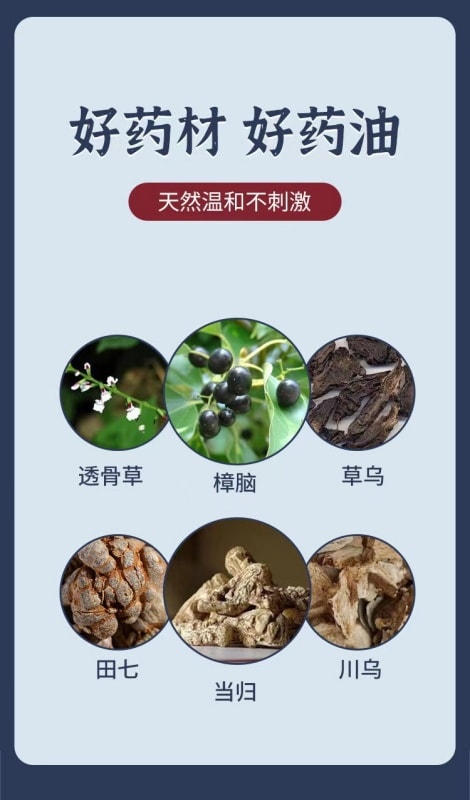 【中国直邮】香港 黄道益 活络油 配方Ⅱ 舒筋活络 跌打止痛 50ml
