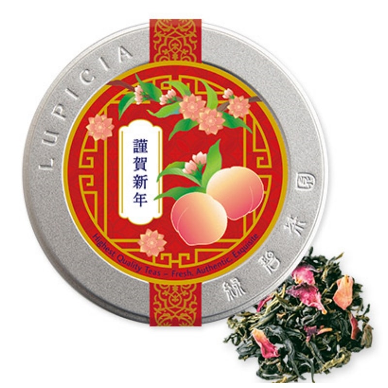 【日本直邮】日本lupicia绿碧茶园 2024年新年限定福桃款 白桃乌龙茶 30g