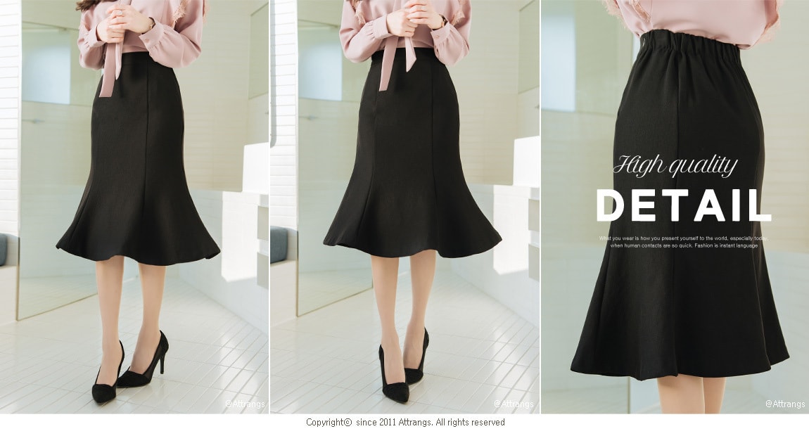Middle-skirt Black(model) free size