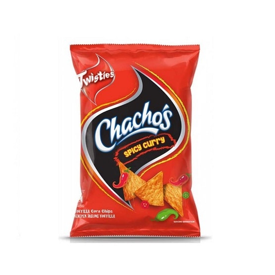 TWISTIES CHACHO'S Tortilla Corn Chips Spicy Curry 70g