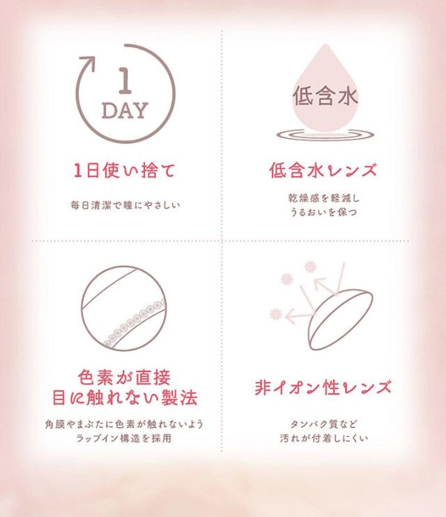 【日本直邮】 日本  新木優子 Evercolor 1day Natural 日抛美瞳 20片Milk Brownie 奶布棕(棕色系)着色直径13.8mm 预定3-5天日本直发 度数 -1.25(125)