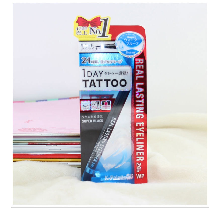 【日本直邮】K-PALETTE tattoo 24小时持久眼线笔 限定版套装  黑色2支