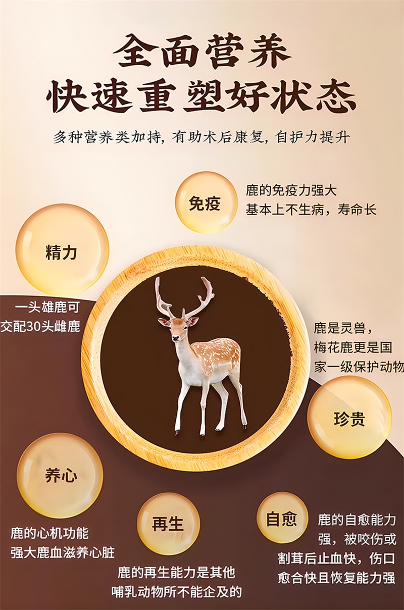 【中國直郵】同仁堂 鹿血晶10瓶/盒補血填精益腎壯腎陽安神精血不足 正品