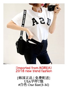 [KOREA] COMMENT Graphic Loose T-Shirt #Black One Size(Free) [免费配送]