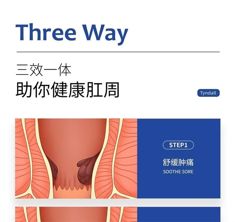 【中国直邮】 丁达尔 医用卡波姆痔疮敷料 痔疮膏 舒肿缓痛 散热解表 用于内球外型混合型 20g/盒