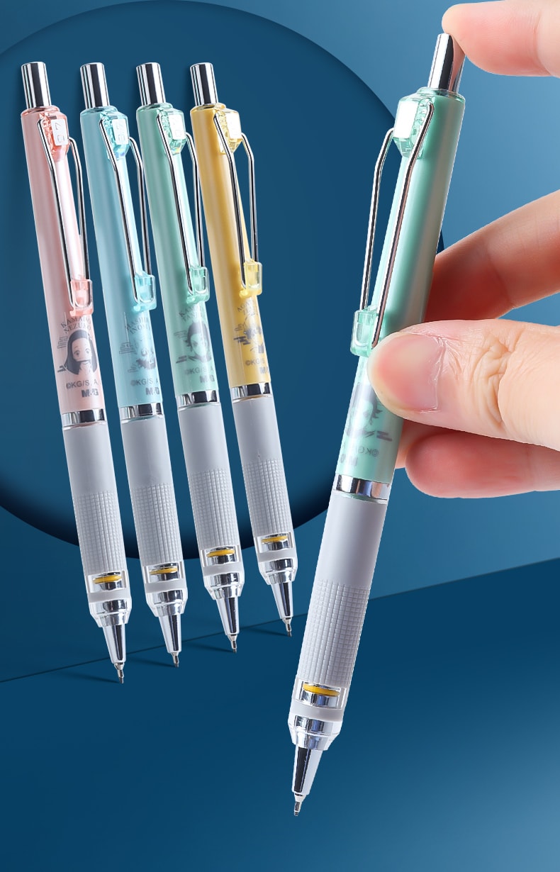 [中國直郵]晨光文具(M&G) 鬼滅之刃聯名限定款系列防斷自動鉛筆QMPJ6908 HB 0.7mm 360°防斷筆芯 款式隨機 正版IP授權 1支裝