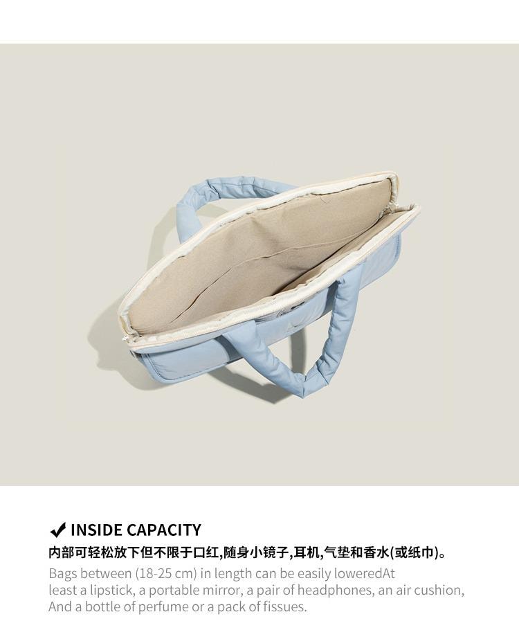 欣月 韩国 ins博主同款小众简约手提平板包 适用于iPad11/12英寸 防震防摔电脑收纳包 蓝色