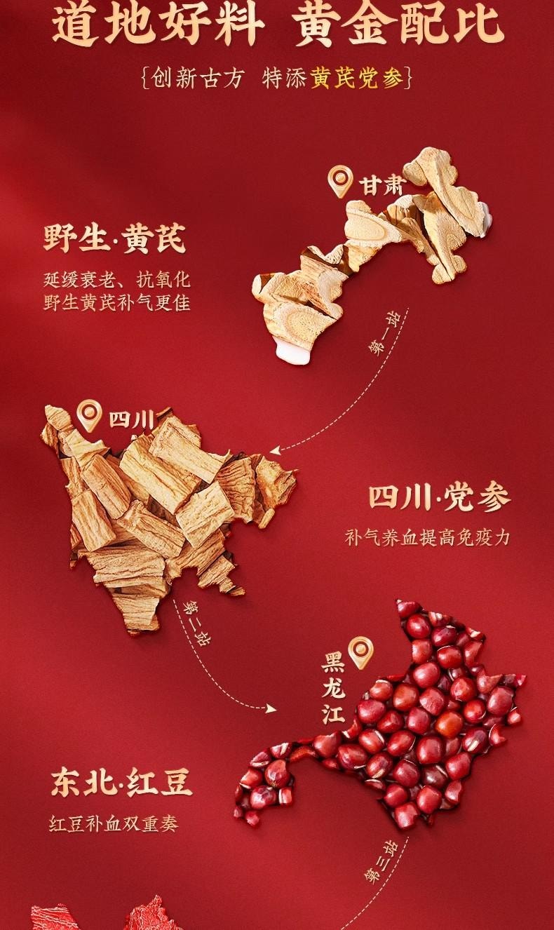 【中国直邮】  北京同仁堂 五红粉 补气养血 免煮冲泡早晚代餐粉女性补养气血 250g/盒