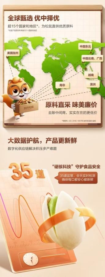 三只松鼠 红枣夹核桃400g 1袋装 古法蒸制0添加孕婴零食 国货精品