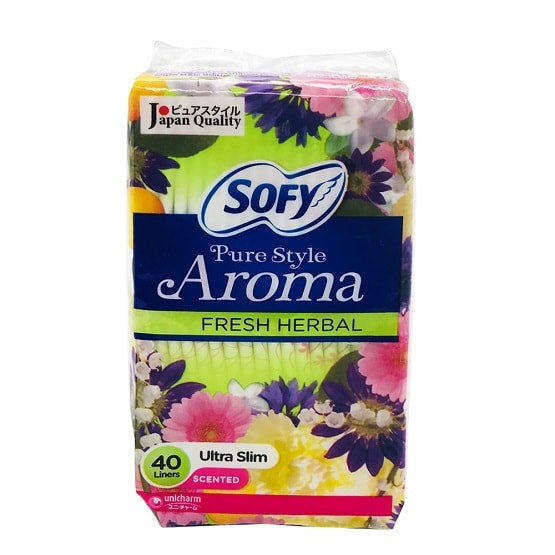 SOFY Pure Style Aroma Fresh Herbal Pantyliner 40pcs