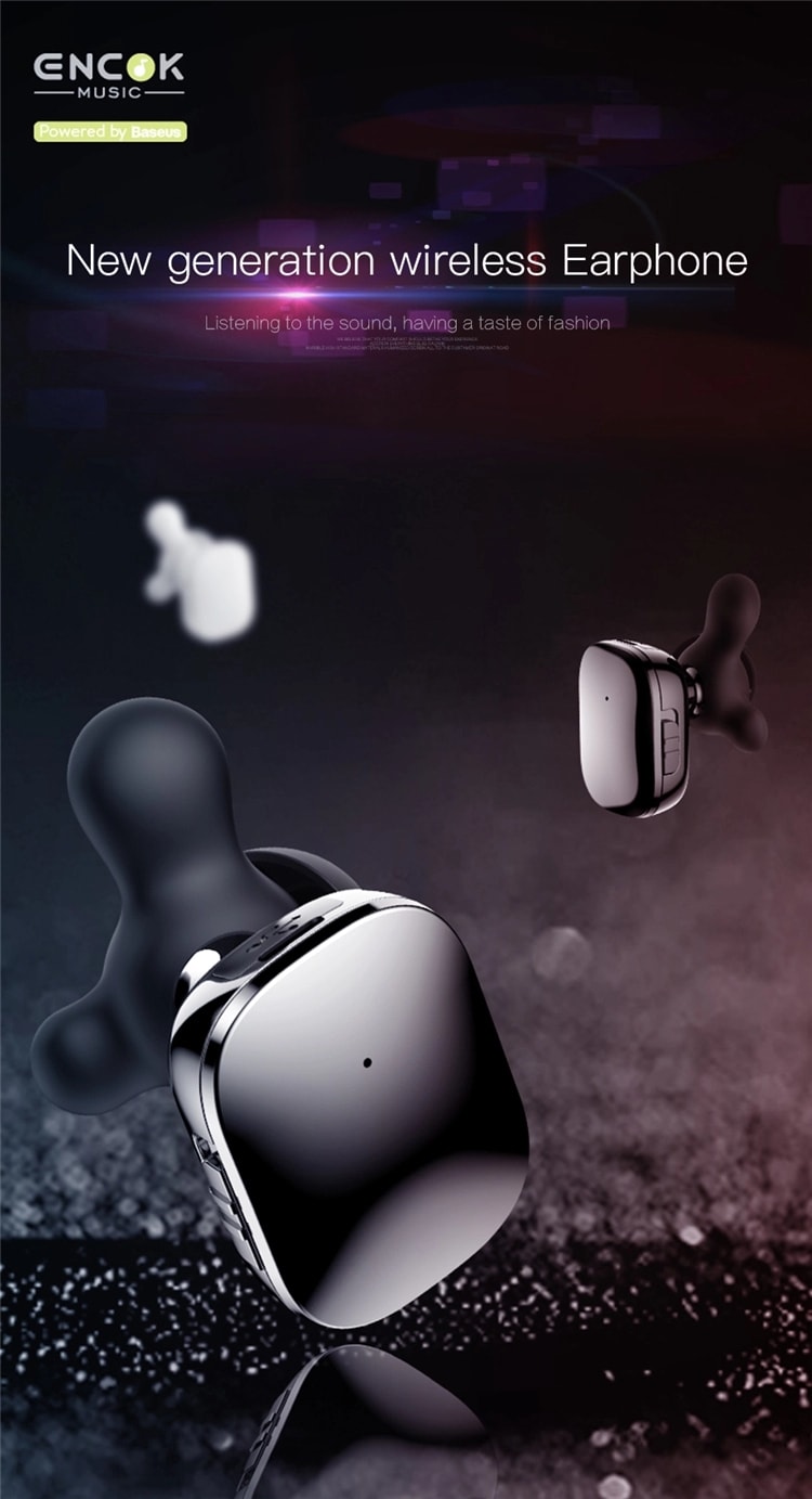 【中国直邮】简微娜2019 无线入耳式耳机带有Mic Hi-Fi立体声免提商务耳机