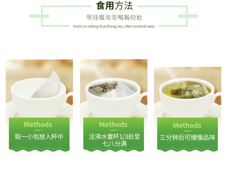 【中国直邮】白云山 通便润肠清茶保健品 20包