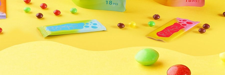 絨呼吸 便攜式提神濕紙巾 獨立包裝 不含酒精 消毒濕巾 18片/包