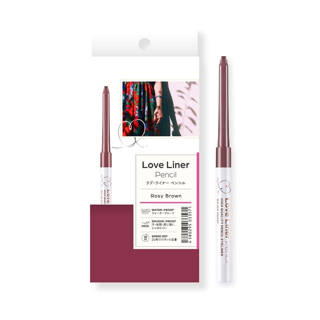 【日本直邮】MSH Love Liner极细防水不晕染眼线胶笔 Rosy Brown玫瑰棕 0.1g