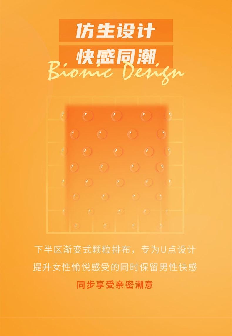 【中国直邮】 名流 U点轻柔大颗粒避孕套10只装/盒 水润玻尿酸女性高潮安全套