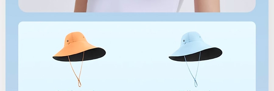 BENEUNDER蕉下 穹顶系列 双面防晒帽渔夫帽 艾蒿紫/云碳黑 均码【防晒季】