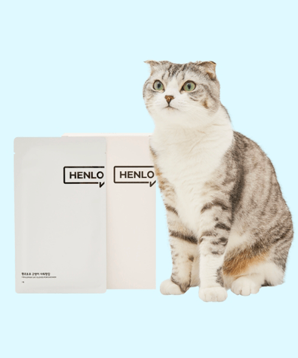 韓國 Henlopaw 貓咪沐浴手套 1盒