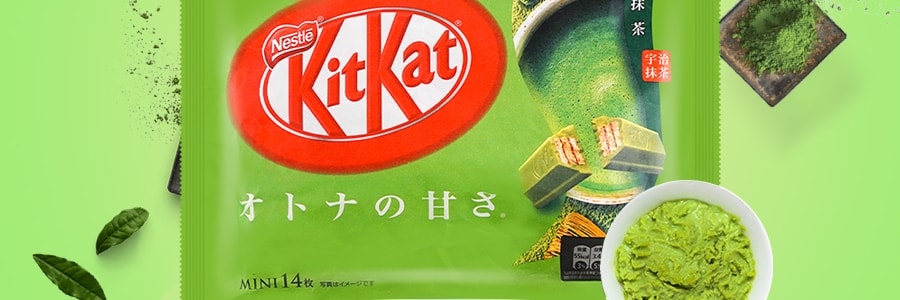 日本NESTLE雀巢 KITKAT 夾心威化巧克力 抹茶口味 5.18oz