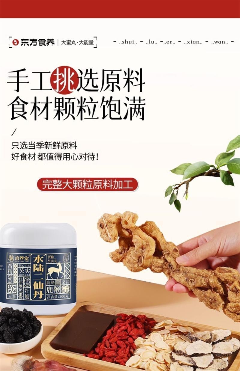 【中国直邮】 承养堂 水陆二仙丹 正品水陆二仙丸金樱子芡实干货男士调理滋补 200g/盒