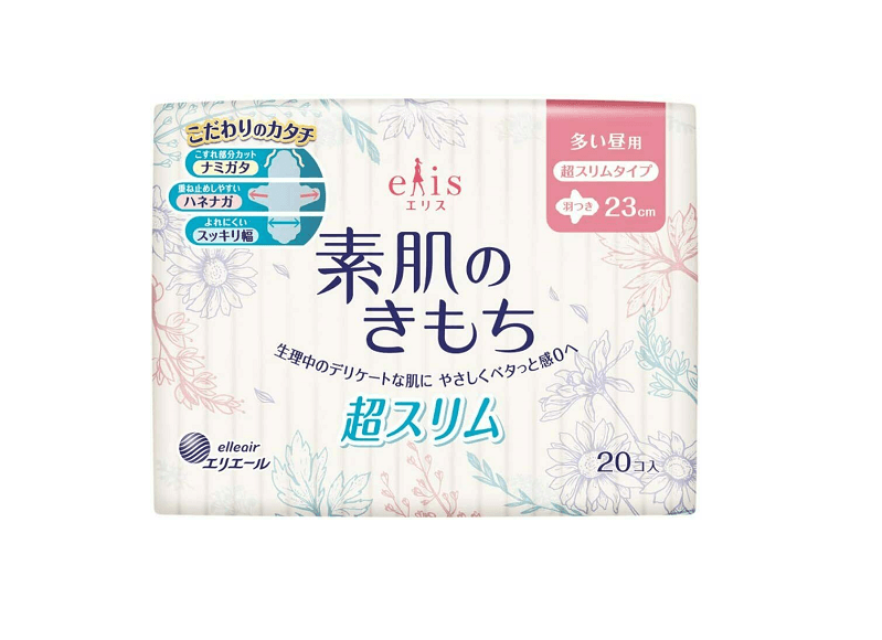 日本ELIS怡丽 素肌日用护翼卫生巾 23cm 20枚入