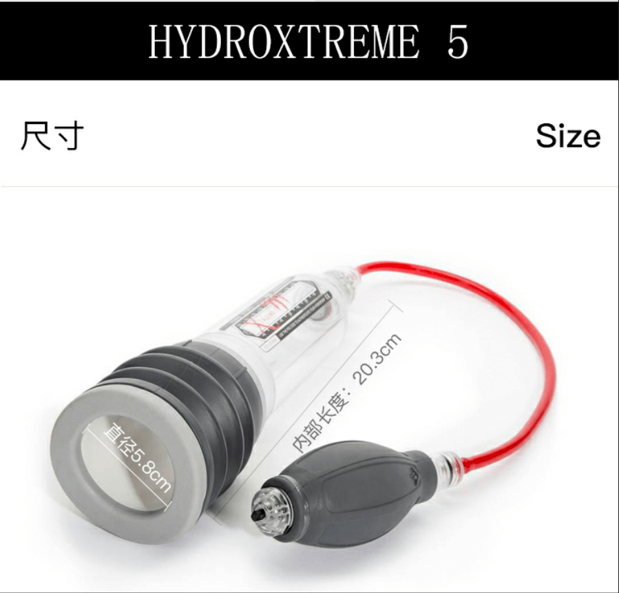 HYDROXTREME 5 Water Penis Enlarger Pump Clear