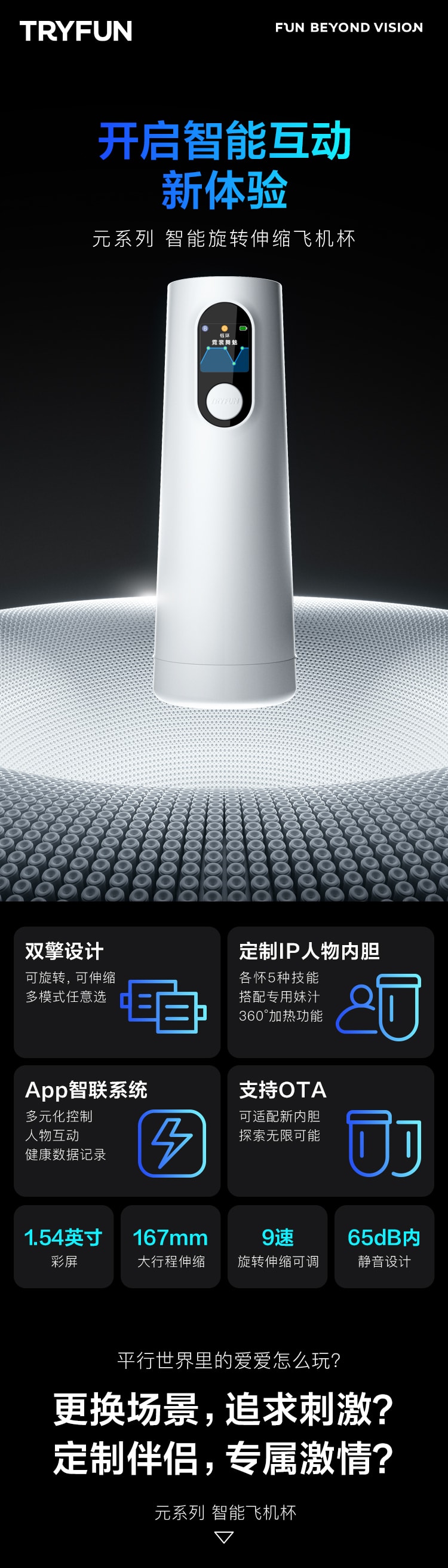 【美国现货】 中国网易春风元系列智能飞机杯白色 - 飞机杯+遥遥IP内胆+润滑液