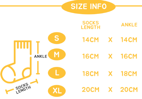 韩国 Unifriend 婴儿及儿童 MOMO 袜子 特大号 20 cm (长度) x 20 cm (踝) 4 件套