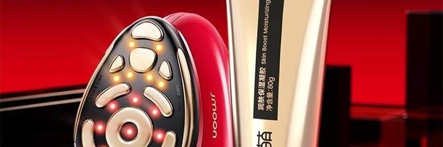 JMOON極萌 大熨斗射頻家用美容儀 臉部提拉緊緻V臉紋 附贈2支80g凝膠【海外版真射頻 滿血功能】