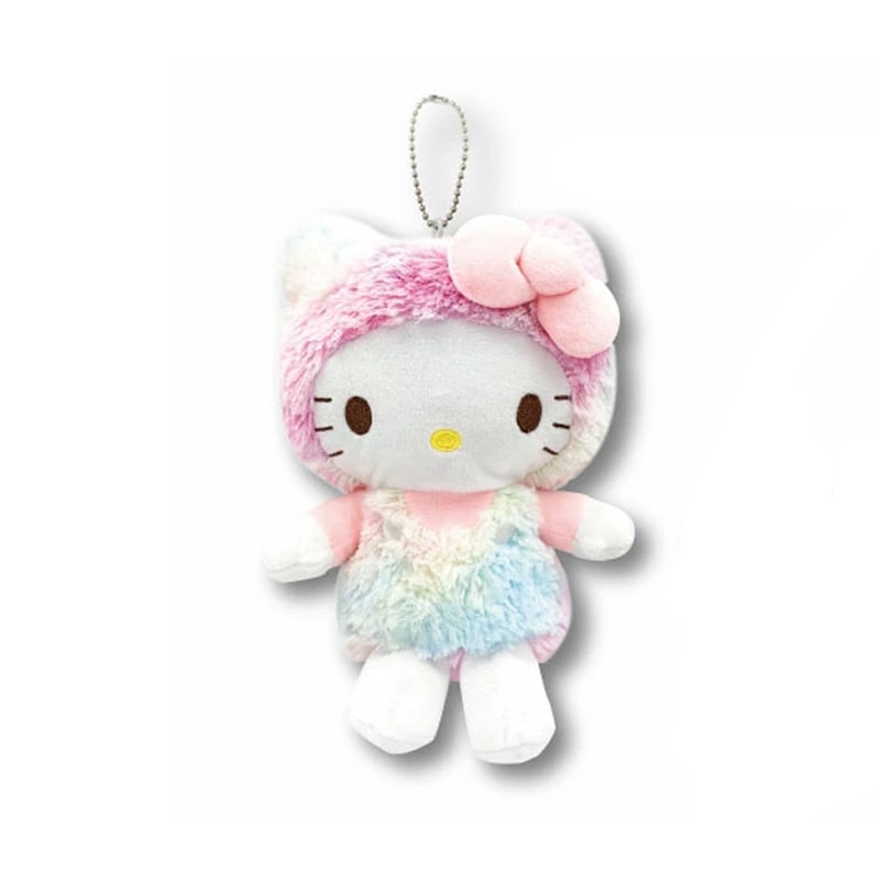 【日本直郵】SANRIO三麗鷗 玩偶掛件 彩虹系列【kitty】