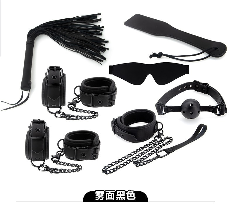 【中国直邮】BEING FETISH 新品 SM组合套装 8件套-棕色 成人必备用品