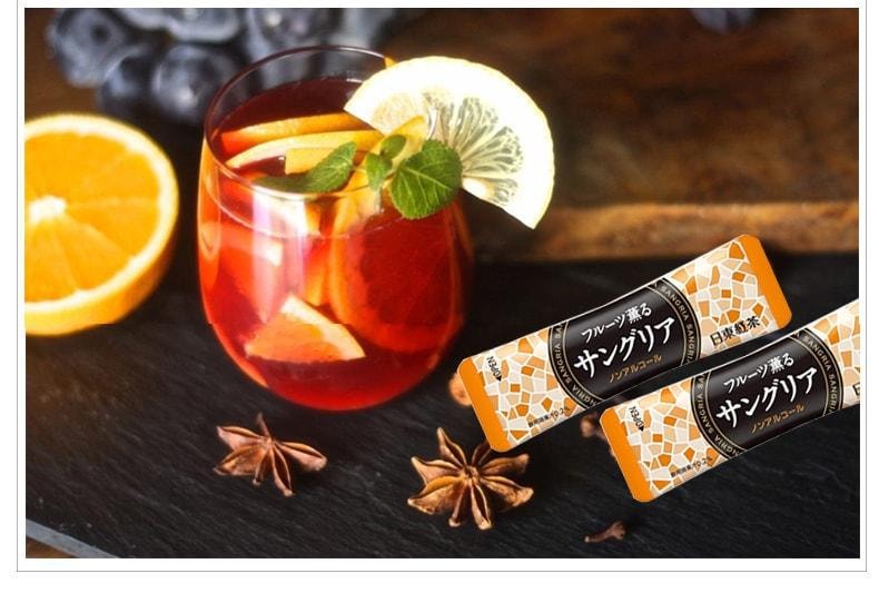【日本直邮】NITTO TEA 日东红茶 西班牙桑格利亚混合水果味速溶茶饮料水果茶 10条入