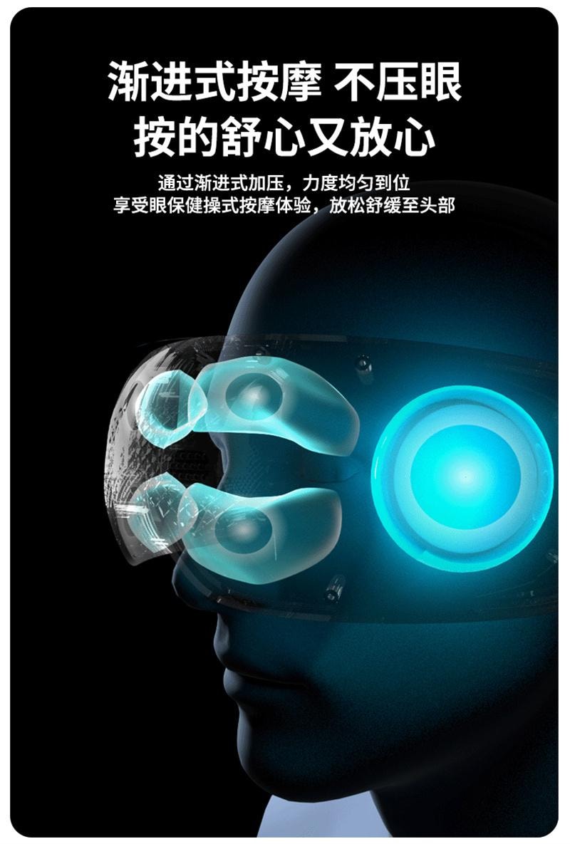 【中国直邮】 妙界 Y5pro眼部按摩器护眼仪眼睛穴位揉捏热敷眼罩缓解疲 1个
